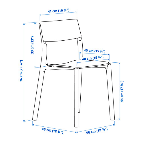 JANINGE chair with armrests