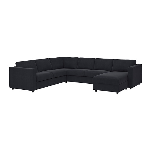 VIMLE, cvr crnr sofa, 5-seat w chaise lng