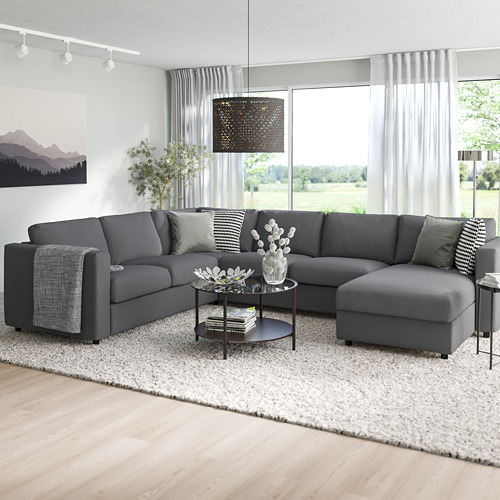 VIMLE, corner sofa, 5-seat