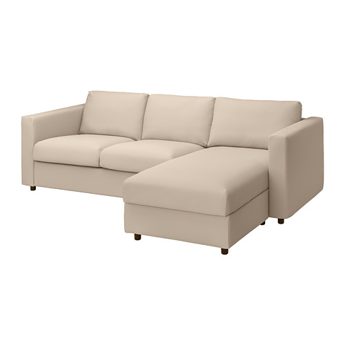 VIMLE, 3-seat sofa with chaise longue
