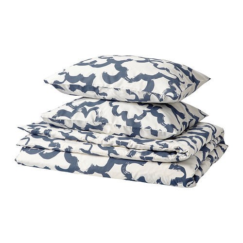 EKPURPURMAL duvet cover and 2 pillowcases