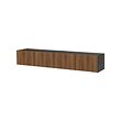 Black-brown/lappviken walnut effect