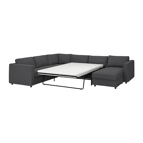 VIMLE, crnr sofa-bed, 5-seat w chaise lng