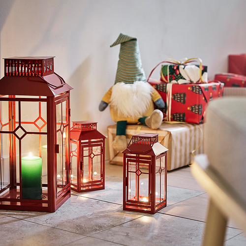 VINTERFINT, lantern for tealight, in/outdoor