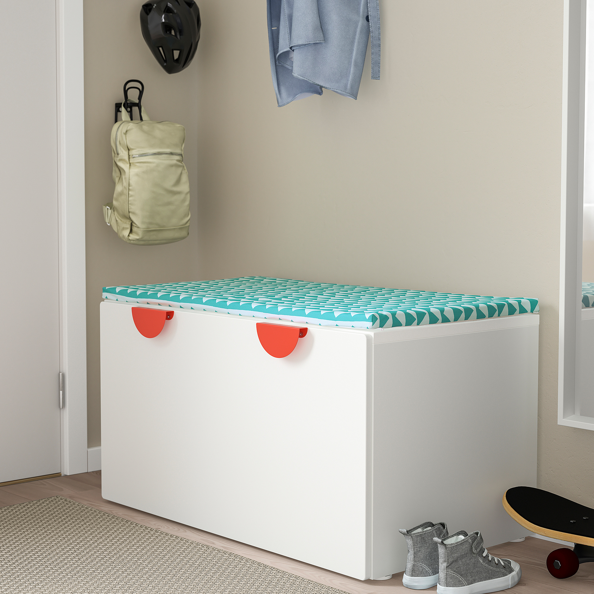 SMÅSTAD bench with toy storage
