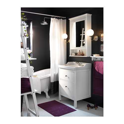 HEMNES/RUTSJÖN, wash-stnd w drawers/wash-basin/tap