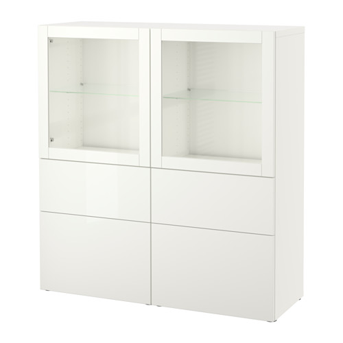 BESTÅ storage combination w glass doors