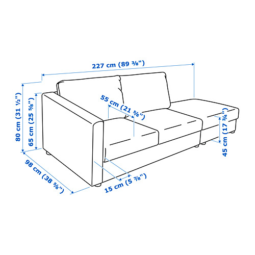 VIMLE 3-seat sofa