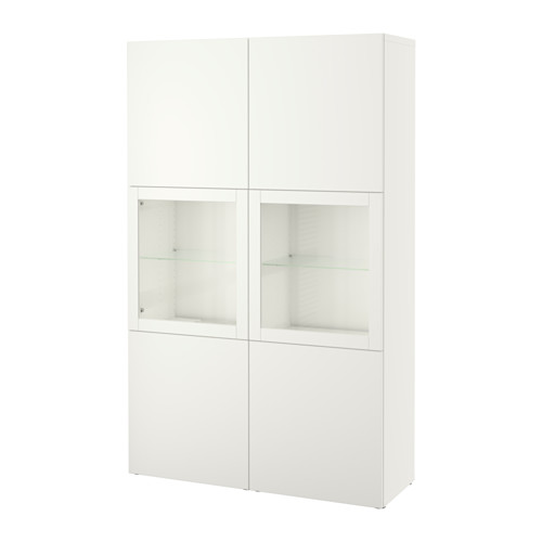 BESTÅ, storage combination w glass doors