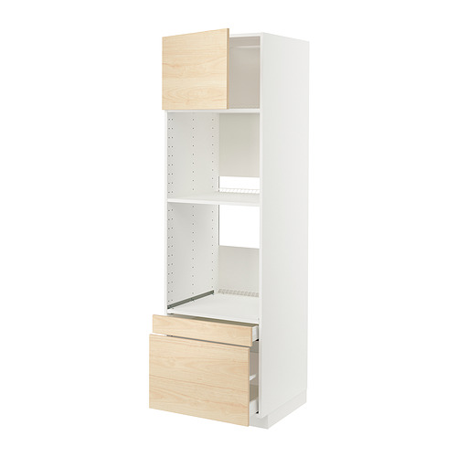 METOD/MAXIMERA, hár skápur f/ofn/örb-/ofn m/hu/2skú