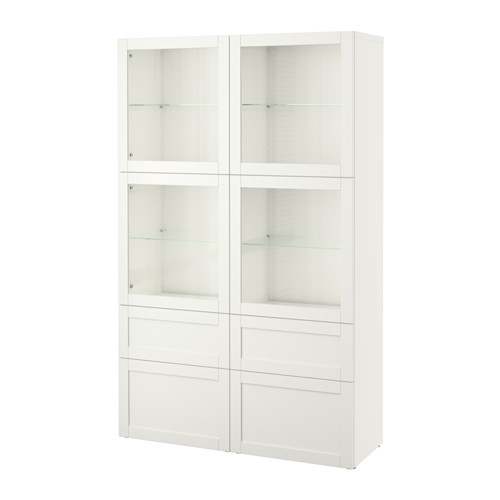 BESTÅ storage combination w glass doors