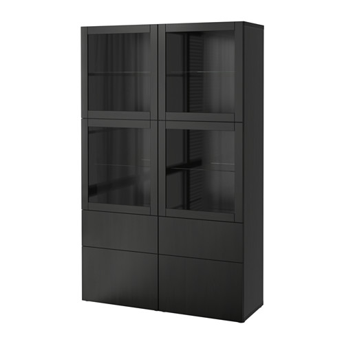 BESTÅ storage combination w glass doors