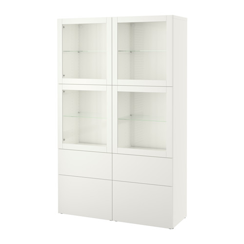 BESTÅ, storage combination w glass doors