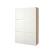 White stained oak effect/lappviken white
