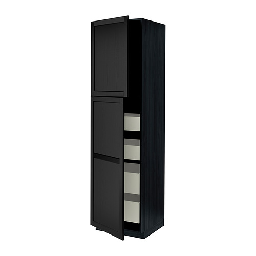 METOD/MAXIMERA, hi cab w 2 doors/4 drawers