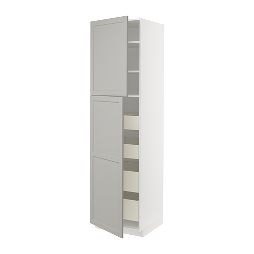 METOD/MAXIMERA hi cab w 2 doors/4 drawers