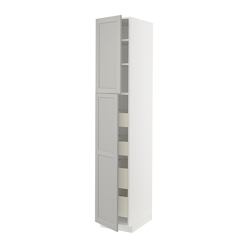 METOD/MAXIMERA hi cab w 2 doors/4 drawers