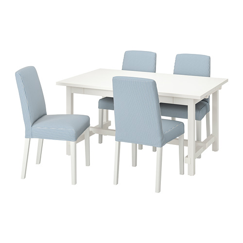 NORDVIKEN/BERGMUND, table and 4 chairs