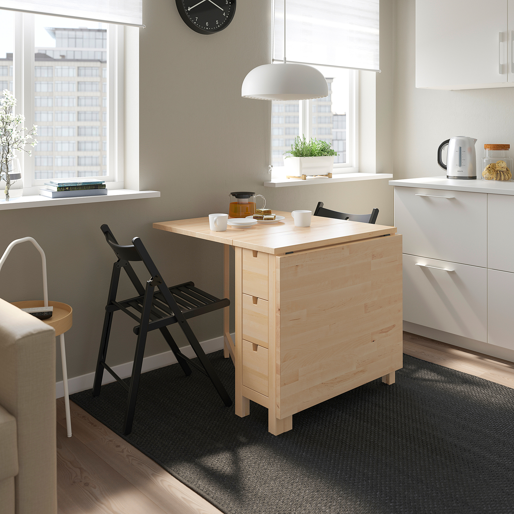 IKEA 正方形ダイニングテーブル NORDEN 16654 - メルカリ