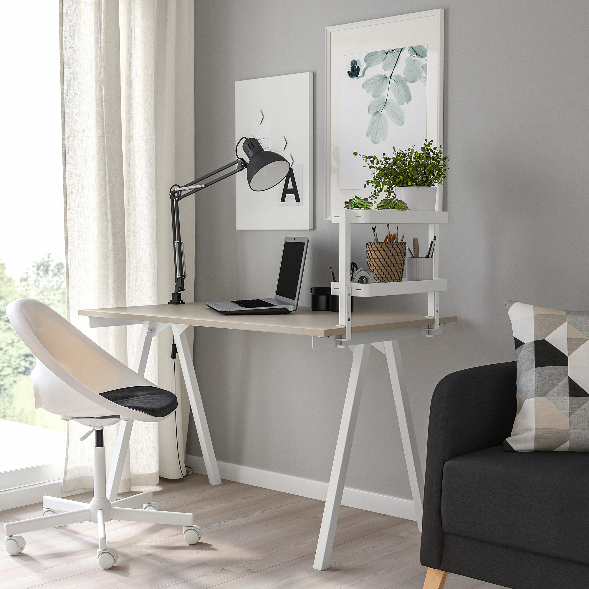 Desktop on sale shelves ikea