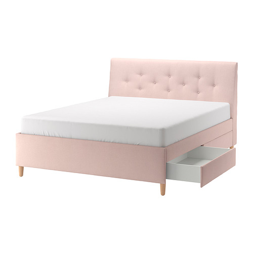 IDANÄS, upholstered storage bed