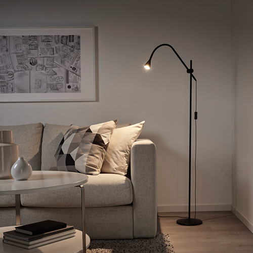 NÄVLINGE, LED floor/read lamp