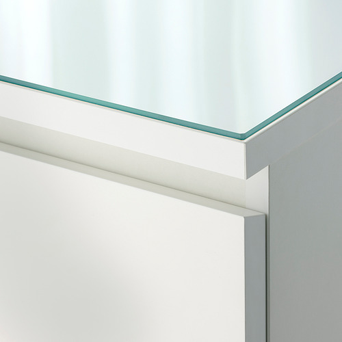 MALM, glass top