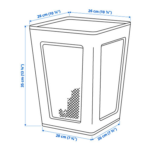 DRÖNJÖNS wastepaper basket