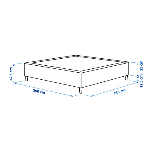 RÅHOLMAR pocket spring mattress bse, 5 zones