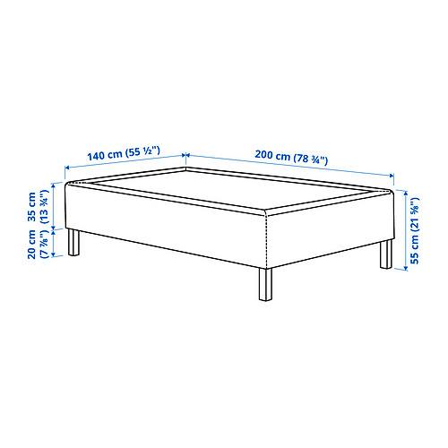 RÅHOLMAR pocket spring mattress bse, 5 zones