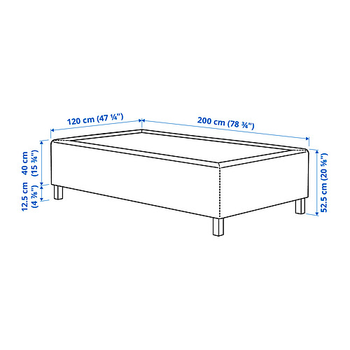 RISHÖJDEN pocket spring mattress bse, 7 zones