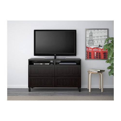 BESTÅ, TV bench with drawers