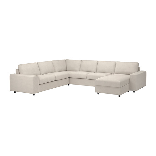 VIMLE, corner sofa, 5-seat w chaise longue