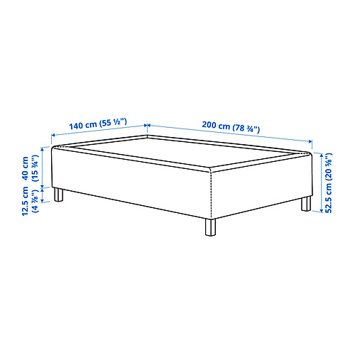 RISHÖJDEN pocket spring mattress bse, 7 zones