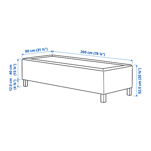 RISHÖJDEN pocket spring mattress bse, 7 zones