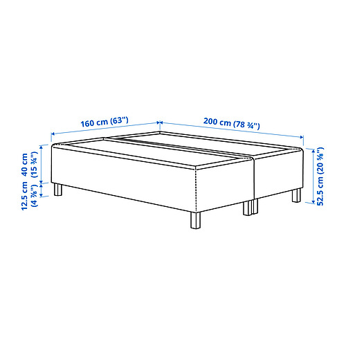 RISHÖJDEN pocket spring mattress bse, 7 zones