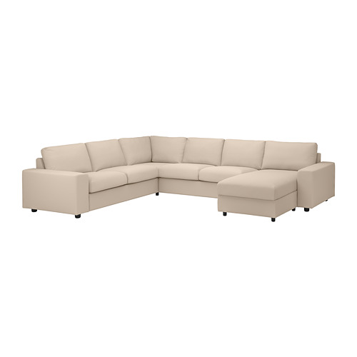 VIMLE, corner sofa, 5-seat w chaise longue