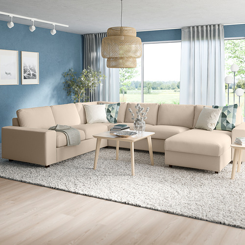 VIMLE, corner sofa, 5-seat w chaise longue