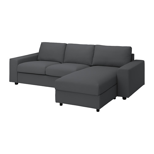 VIMLE, 3-seat sofa with chaise longue