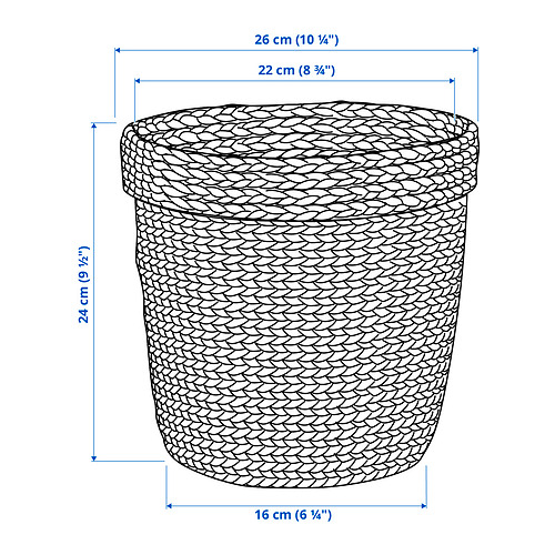 VALLMOFRÖN plant pot