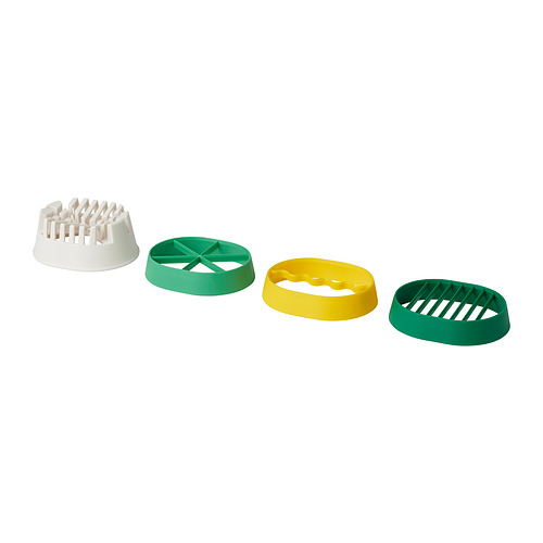 UPPFYLLD egg slicer, set of 4