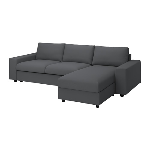 VIMLE, 3-seat sofa-bed with chaise longue