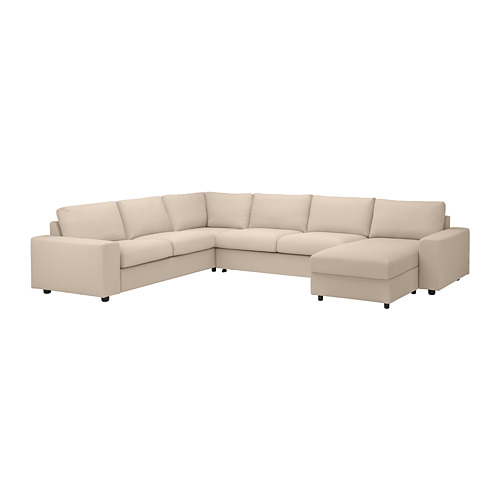 VIMLE, cover for corner sofa-bed, 5-seat
