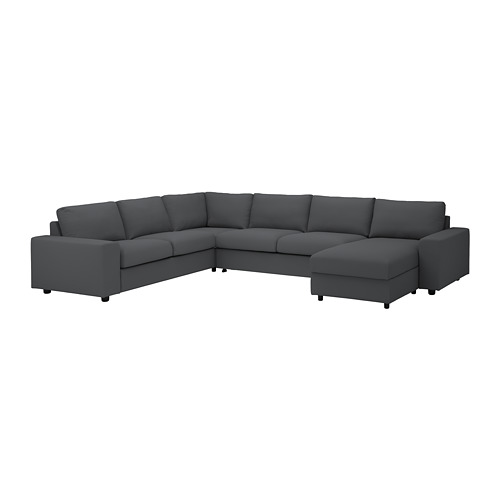 VIMLE, cover for corner sofa-bed, 5-seat