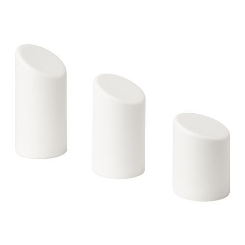 ÄDELLÖVSKOG, LED block candle in/out, set of 3