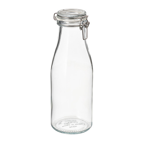 KORKEN, bottle shaped jar with lid