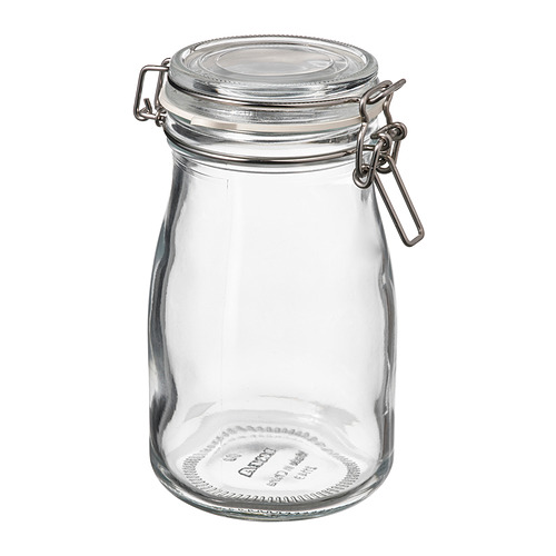 KORKEN bottle shaped jar with lid