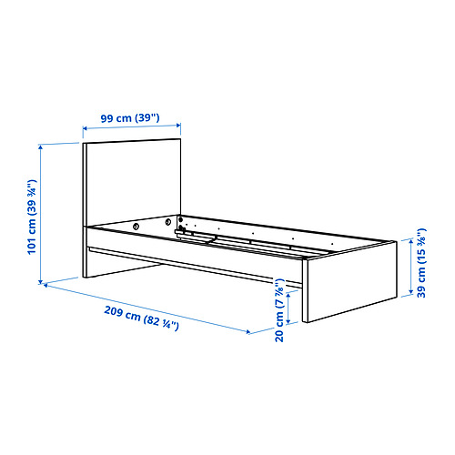 STORKLINTA bed frame