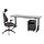 UPPSPEL/GRUPPSPEL, desk, chair and drawer unit