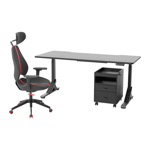 UPPSPEL/GRUPPSPEL desk, chair and drawer unit